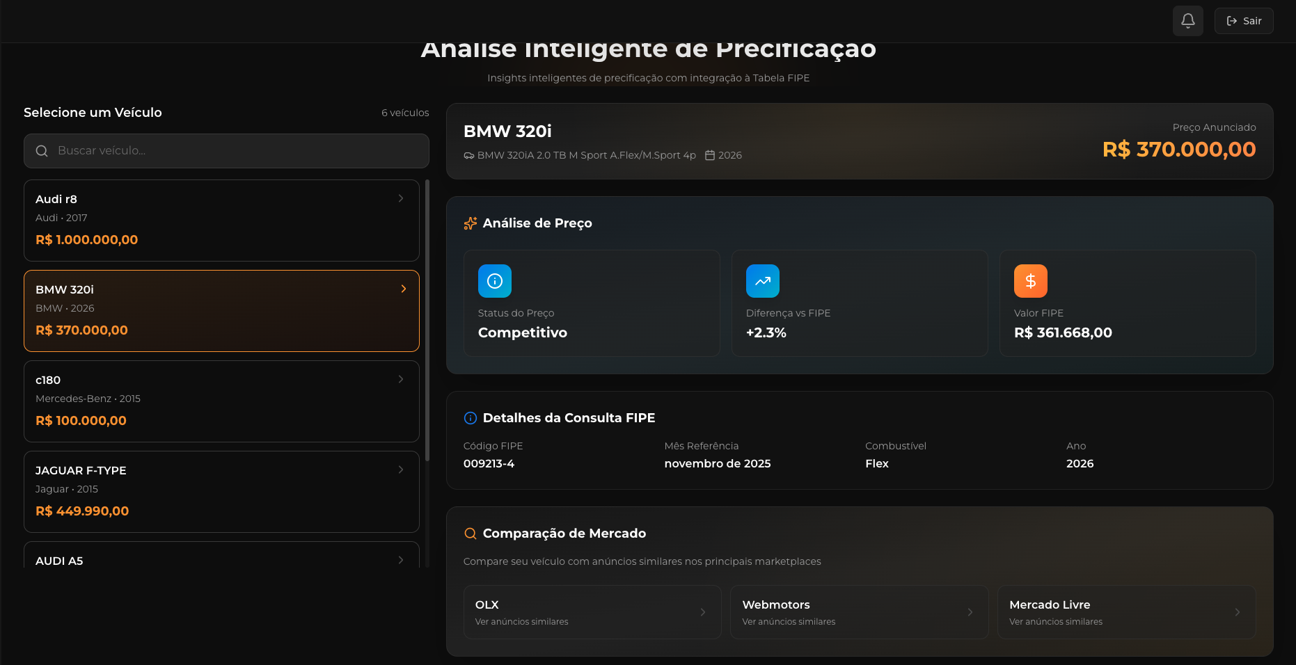Análise comercial inteligente